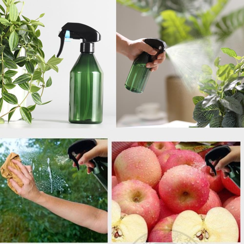 2 Pcs Plant Mister Spray Bottle, 300Ml/10Oz Fine Mist Plant Atomizer Watering Sprayer Bottle,With Top Pump Trigger Water,With Two Sheets of 4-Grid Label Paper,For Gardening Cleaning Solution image number 2