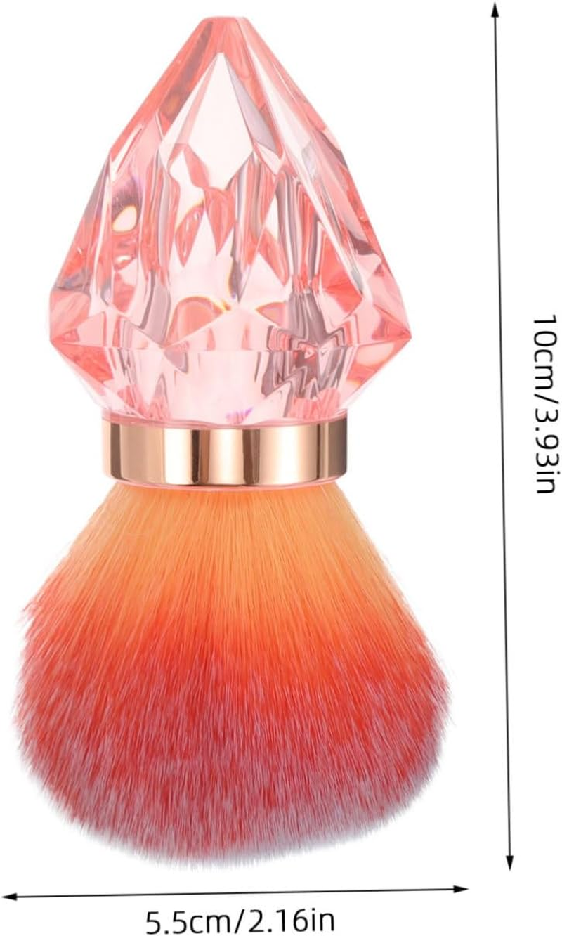 Beatifufu Nail Art Tools Soft Bristle Dust Brush Makeup Powder Applicator for Home Manicure Beauty Routine image number 2