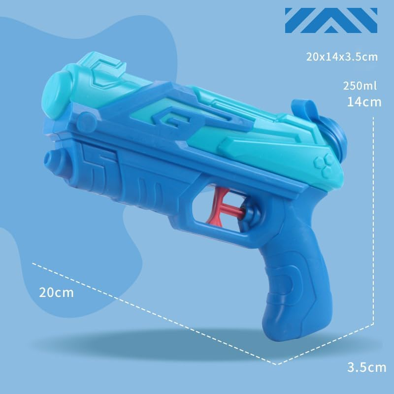 Water Guns for Kids, 2-Pack 250Ml Squirt Guns Water Pistol Water Blaster Toys for Boys Girls Toddlers, Summer Toys for Outdoor Swimming Pool Beach Water Gun image number 3