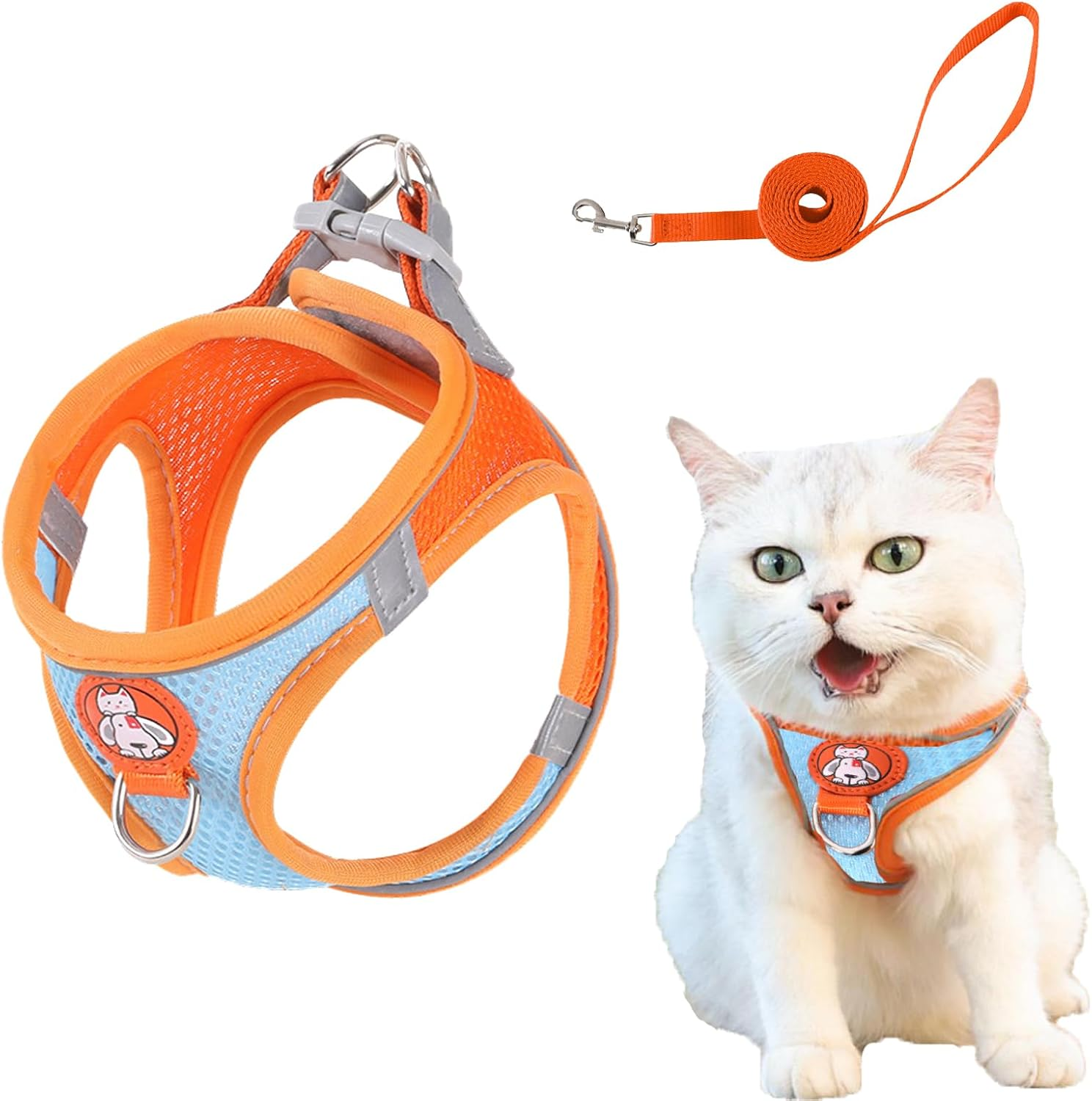 BSITSSS Cat Harness with Lead for Cats, Cat Lead with Harness for Cats Harness, Cat Harness with Reflective Strips, Cat Harness for Large and Small Cats image number 3