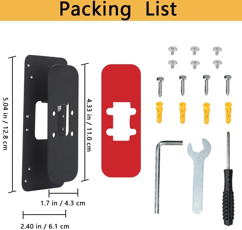 PAIKIUU Adhesive Ring Doorbell Mount with Adjustable 90 Degree Angle, 2 Way Installation Ring Doorbell Bracket No Drill with Screws Mounting Wedge Kit for Ring Video Doorbell image number 3