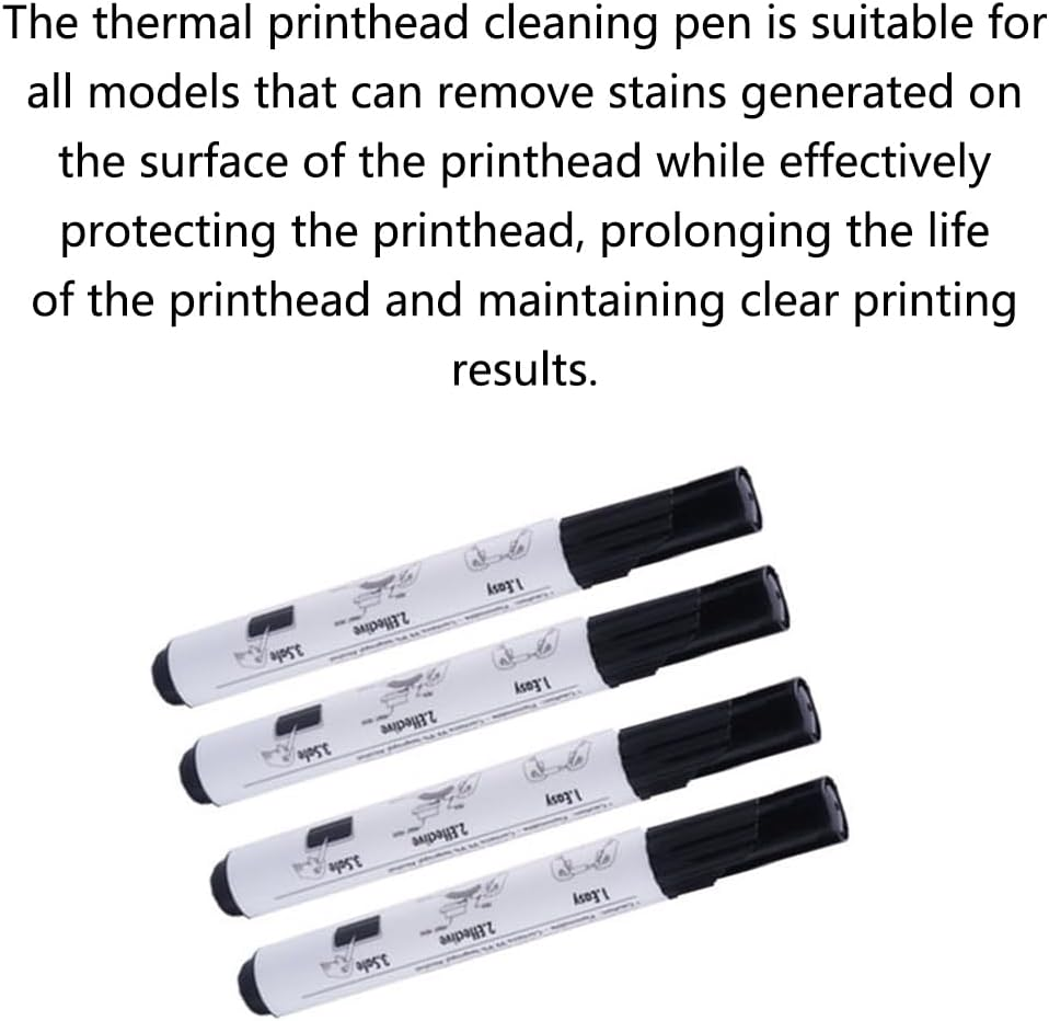 12PCS Thermal Print Head Cleaning Pens, Thermal Printer Printhead Cleaning Pens, Thermal Printers Alco Cleaning Pen Eraser, Print Head Maintenance Cleaning Pens image number 5
