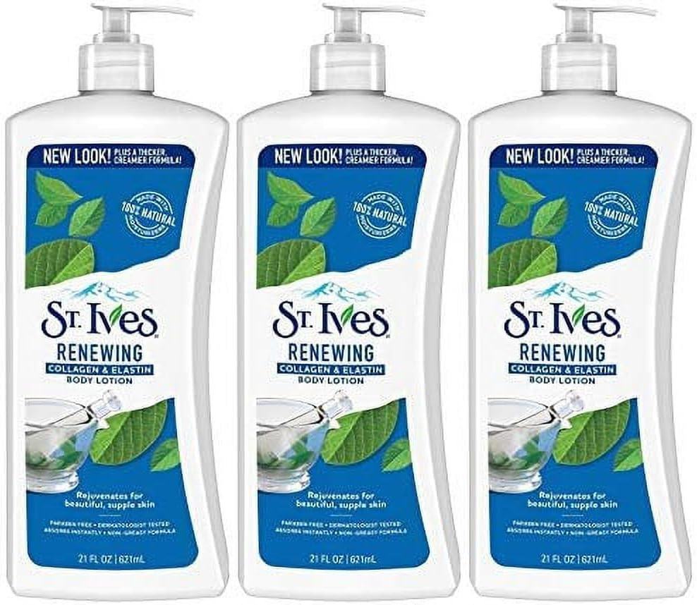 St. Ives Skin Renewing Body Lotion Collagen Elastin 21 Oz(Pack of 3)