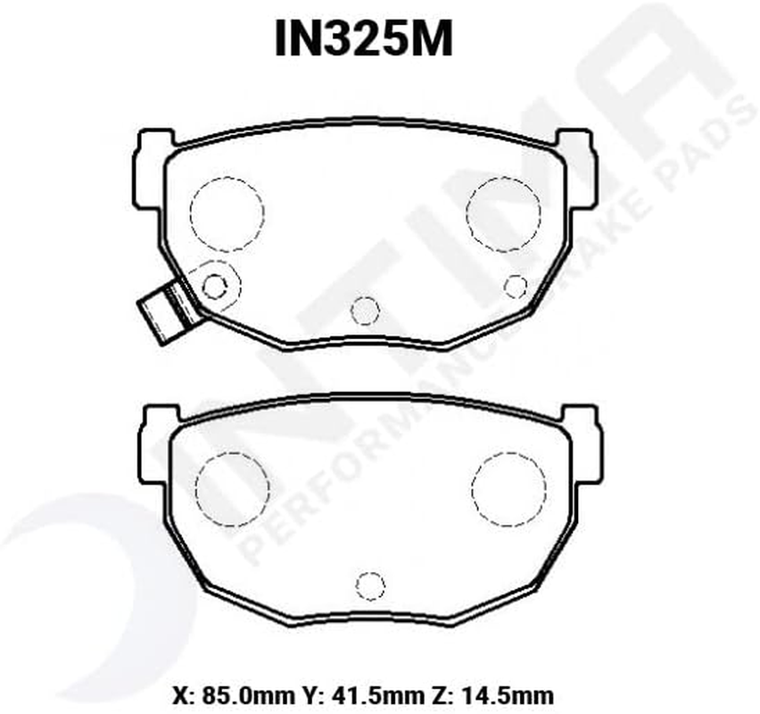 Intima SS Rear Brake Pads - 180SX/S13/S14/S15 Turbo
