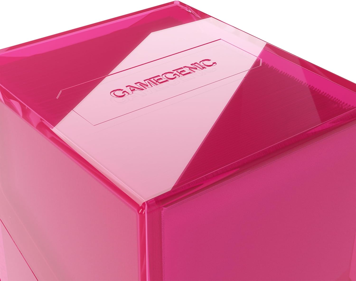 Gamegenic Bastion 100+ XL Deck Box - Compact, Secure, and Perfectly Organized for Your Trading Cards! Safely Protects 100+ Double-Sleeved Cards, Pink Color, Made image number 2