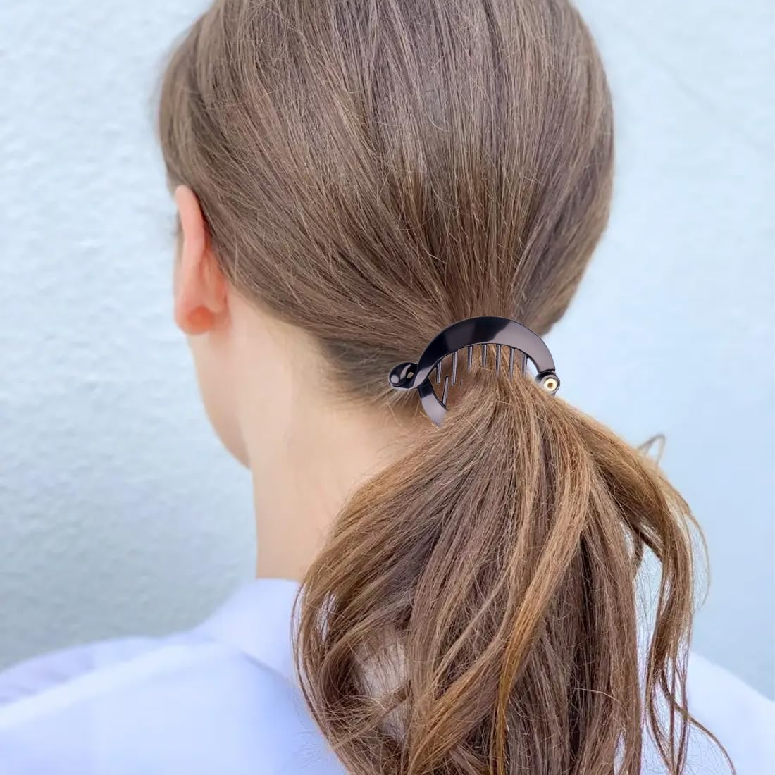 Set of 3 Banana Hair Clips Clincher Banana Clips for Thick Hair - round Hair Clips as Non-Slip Ponytail Holder - Ideal for Women and Girls as Hair Styling Accessories image number 2