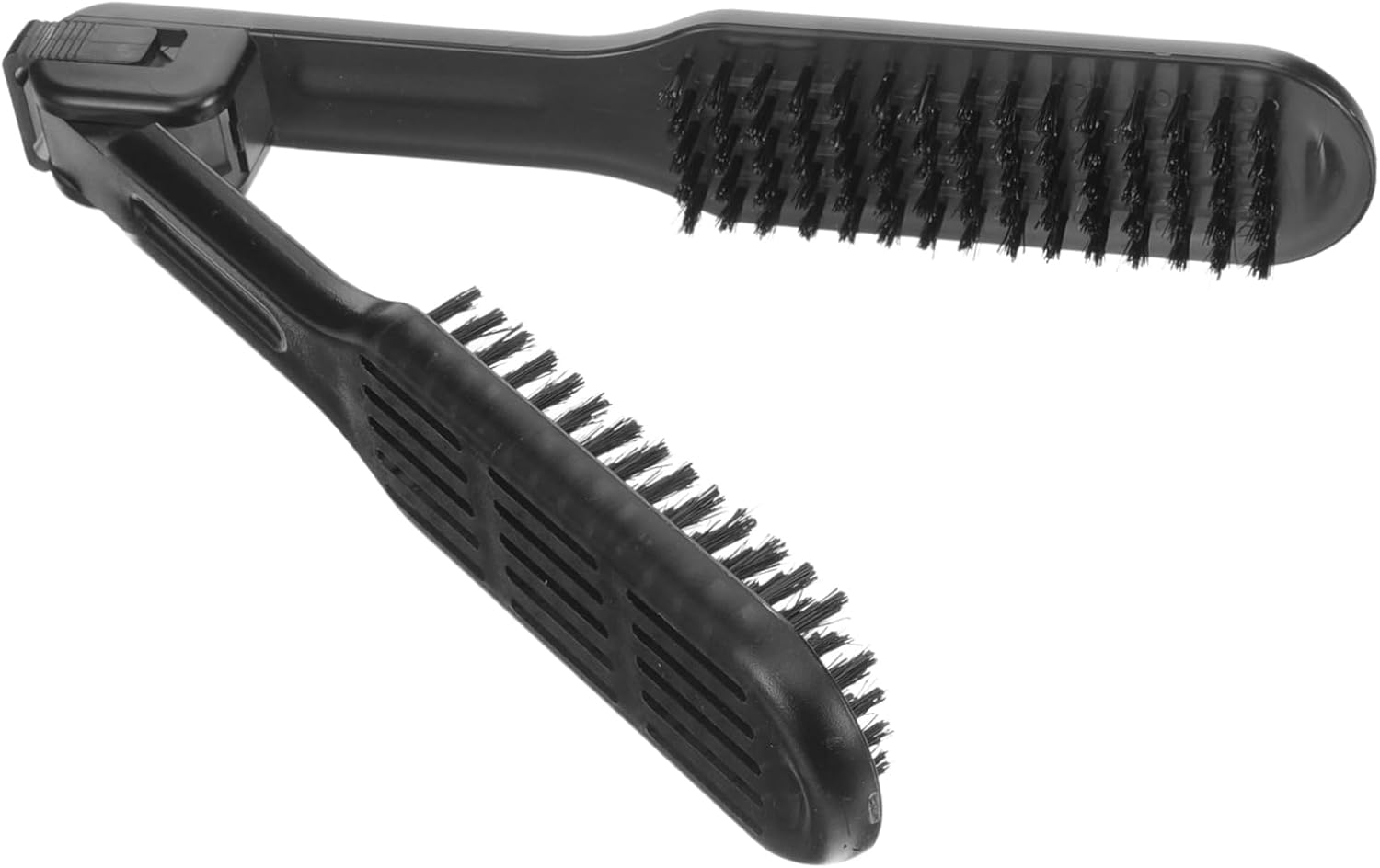 DONFAMDS Hair Straightening Comb Double Sided Static Hair Styling Brush Ergonomic Portable Design for Easy Use for Home Travel Hair Straightening Tool image number 4