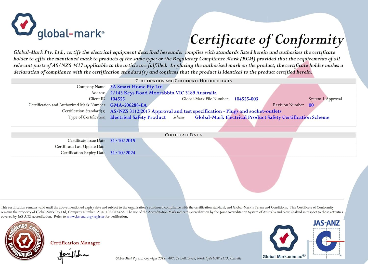 AU Standard Crystal Twin Power Point Wall Socket with Touch Switch Led Indicator Double GPO image number 4