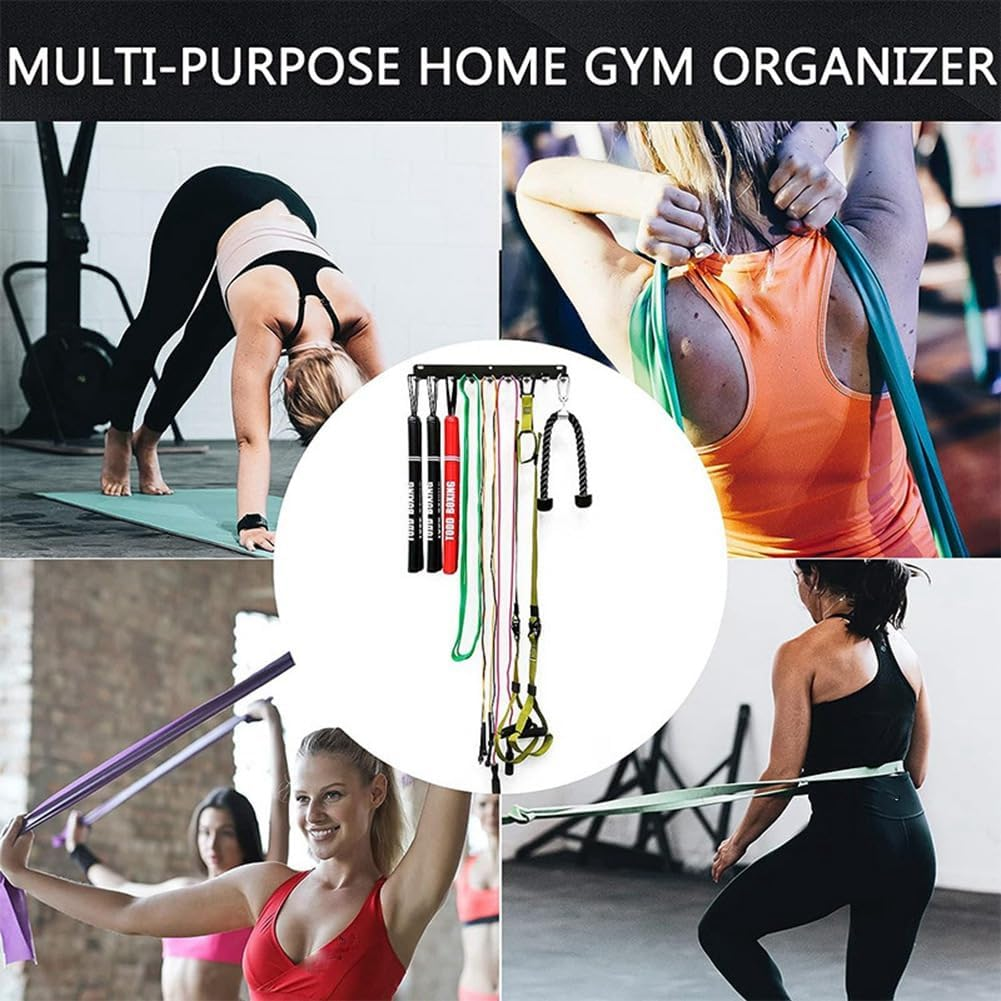 Veumoie 1PCS Multi-Purpose Gym Equipment Storage Rack Resistance Bands Storage Hanger Barbell Rack image number 1