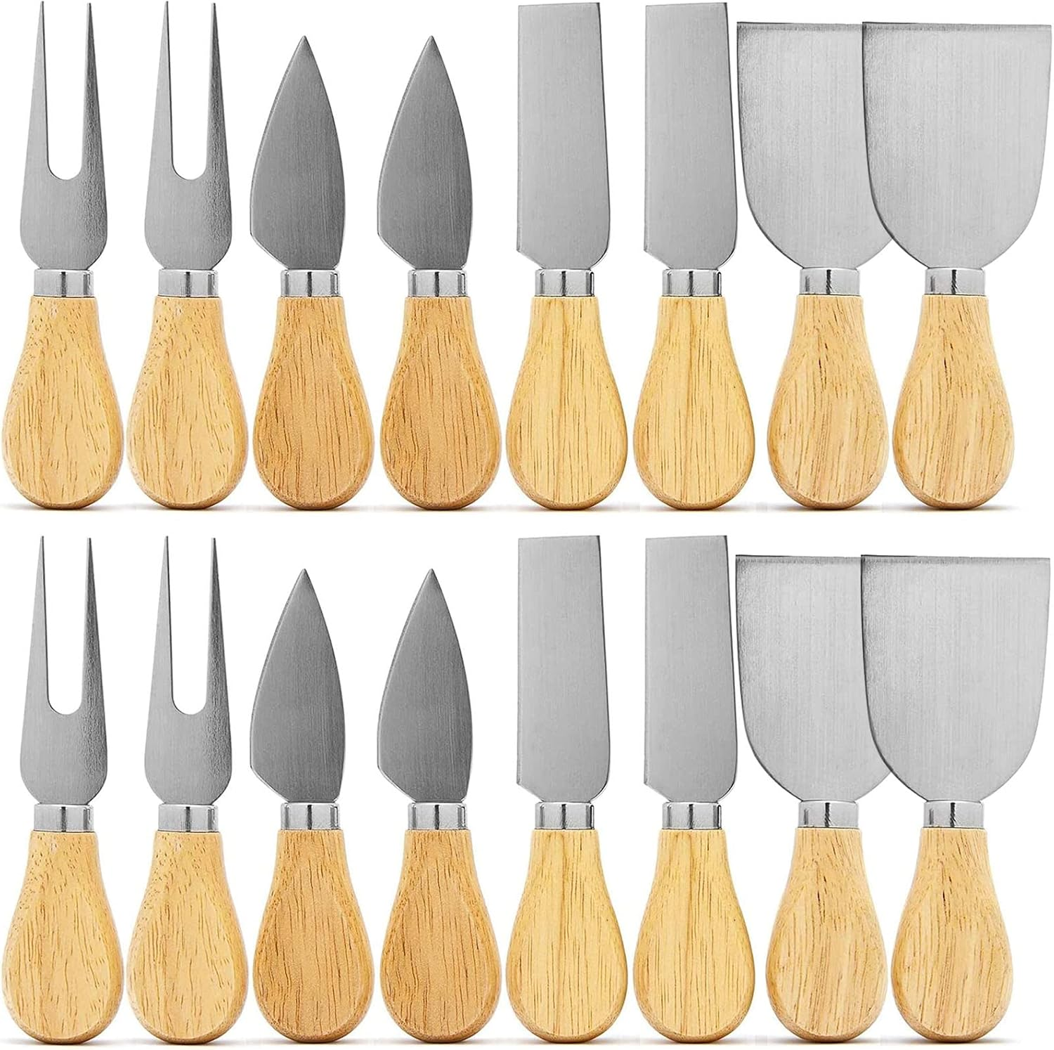 Linwnil Spreader Knife Set,4-Piece Cheese and Butter Spreader Knives,Mini Serving Tongs,Stainless Steel Multipurpose Butter Knives