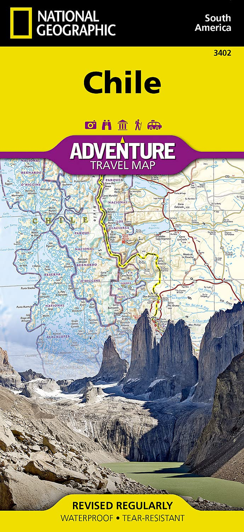 Chile Adventure Map: Travel Maps International Adventure Map: 3402 image number 2