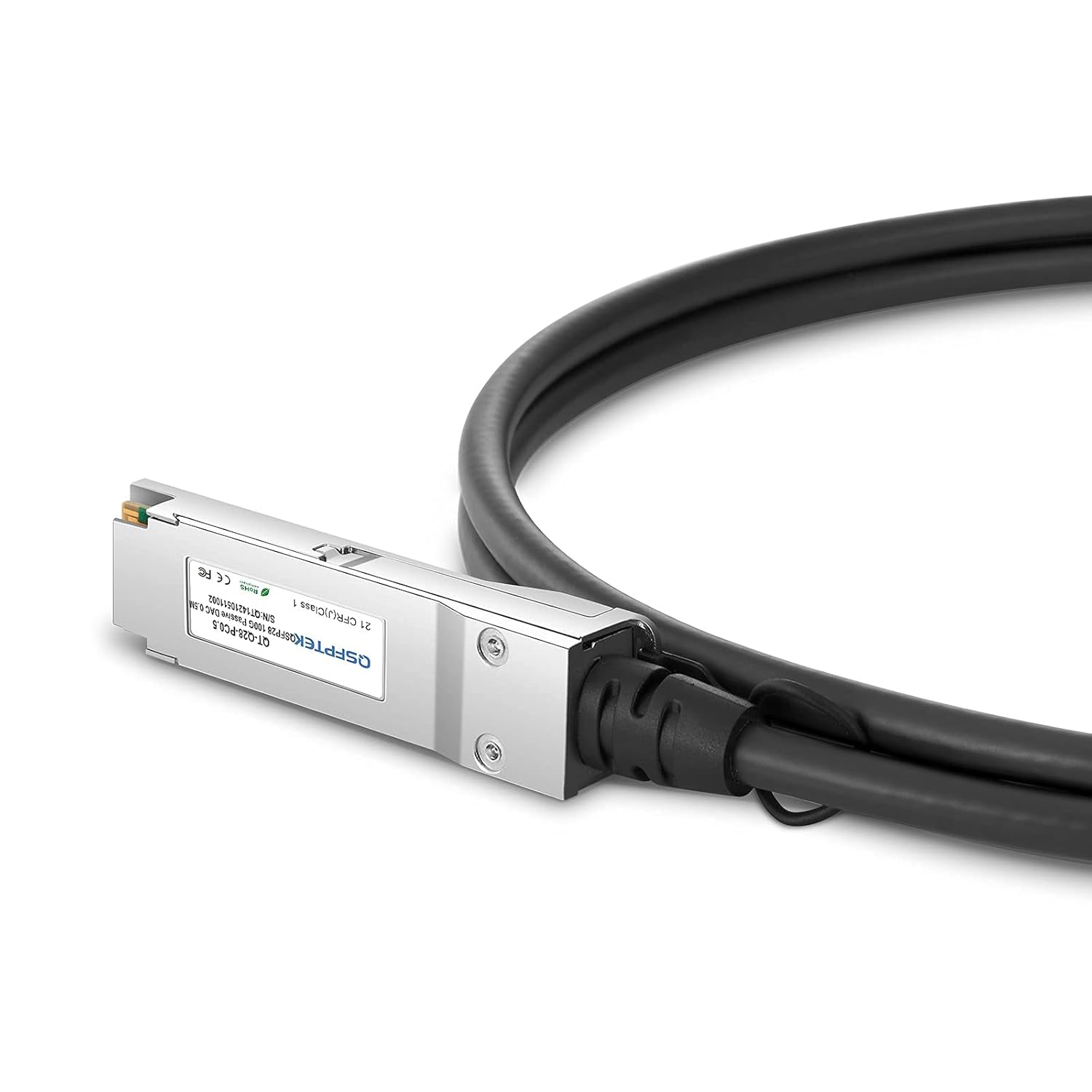100G QSFP28 DAC, 0.5M (1.64Ft) Passive Direct Attach Copper Twinax Cable Compatible with Cisco QSFP-100G-CU0.5M image number 4