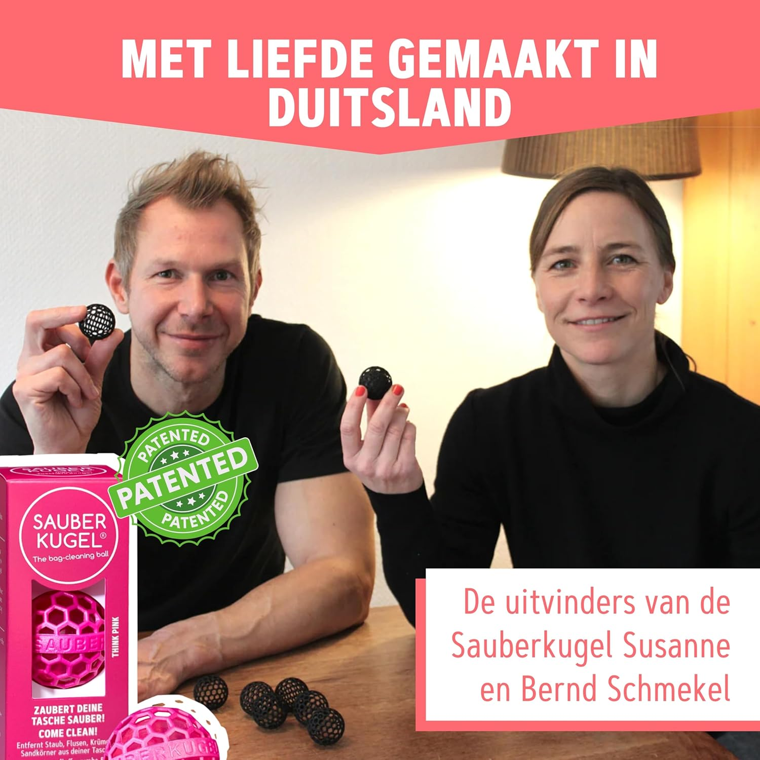 Sauberkugel&reg; Saubergeist &ndash; Effective Car Interior Cleaner against Dust and Dirt Even in Smallest Spaces &ndash; Reusable, Antibacterial and Washable &ndash; Made in Germany image number 3