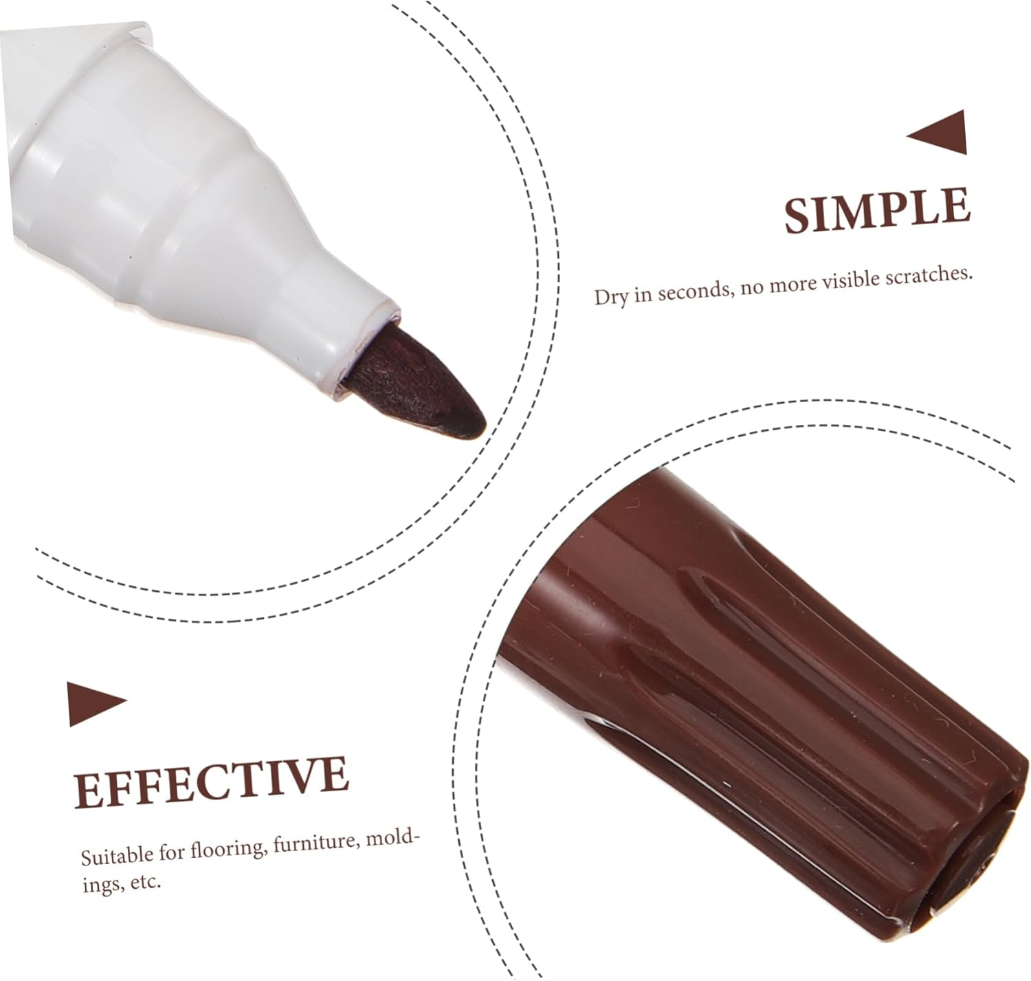 Outanaya Furniture Repair -Up Marker Wood Floor Scratch Repair Kit Home Supplies Wood Markers