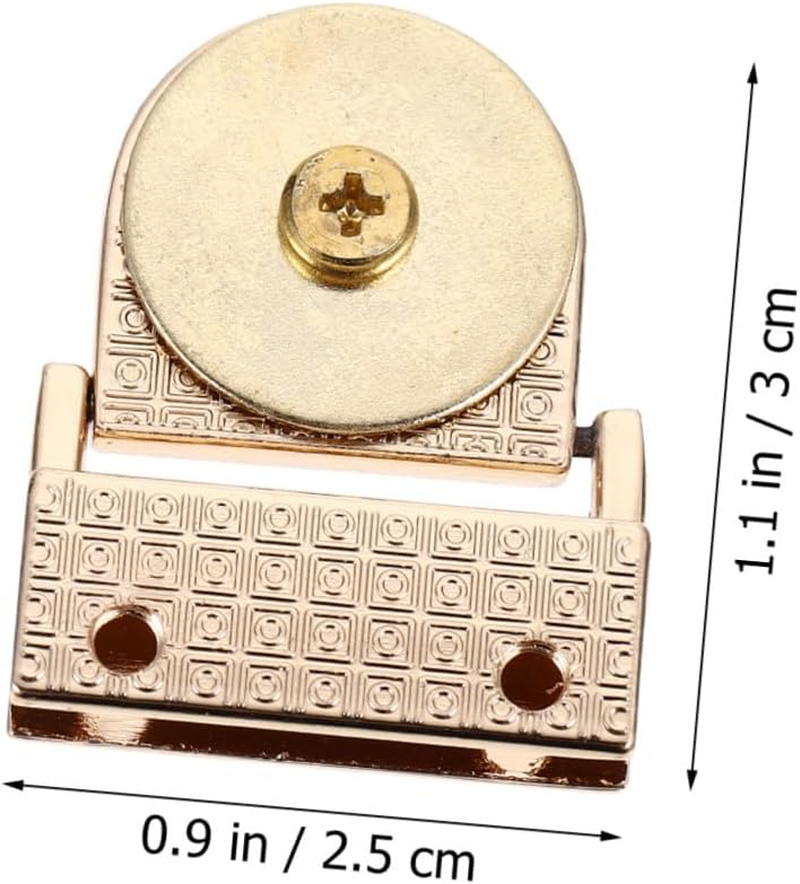 Uonlytech 5Pcs DIY Bag Buckle Locks Handbag Making Hardware Sturdy Metal Padlocks Decorative Clasps for Crafting Travel Bags and Luggage Accessories image number 2