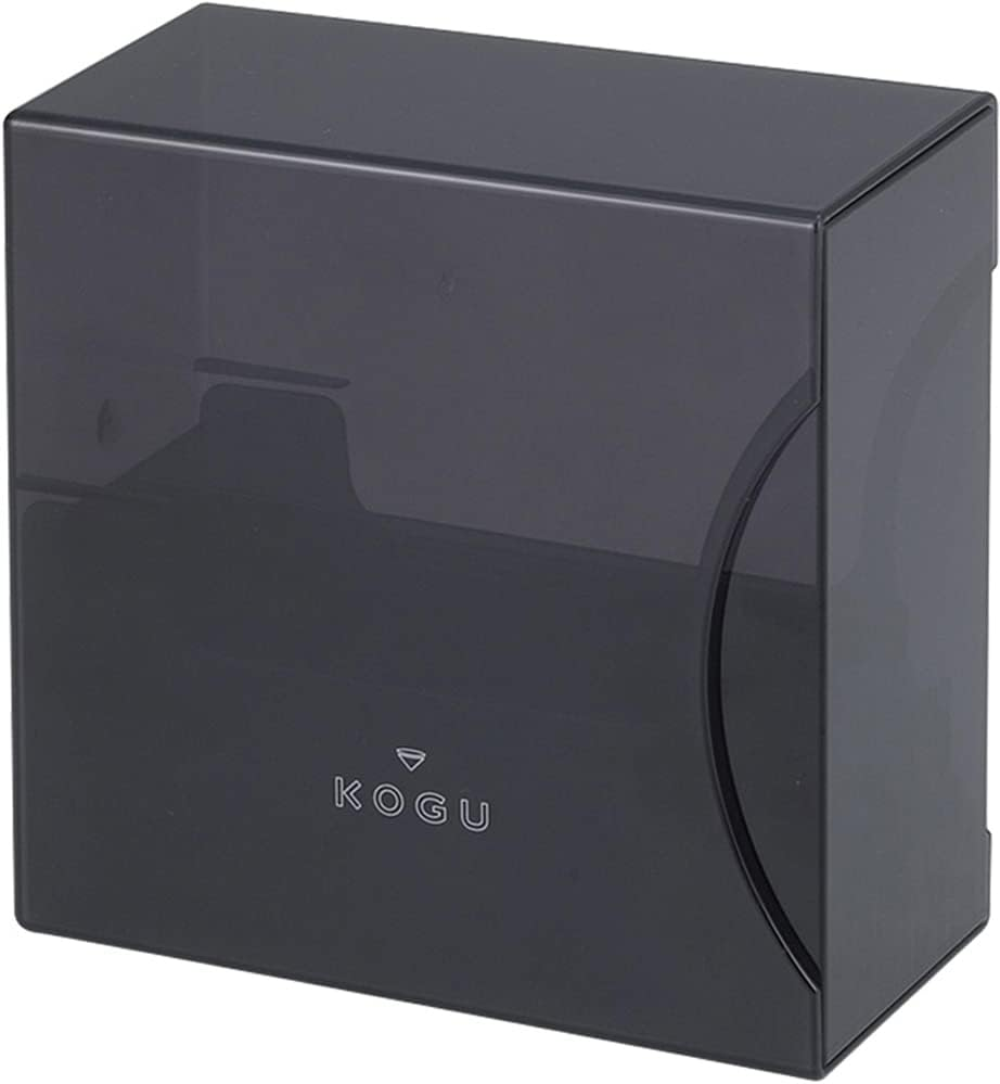 KOGU Shimomura Co., Ltd. Coffee Filter Case, Black, Made in Japan, Made in Japan, Resin, for 1-2 Cups, 2-4 Cups, Conical, Trapezoid, Storage of 120 Pieces, Includes Dividers, Visible Contents image number 4
