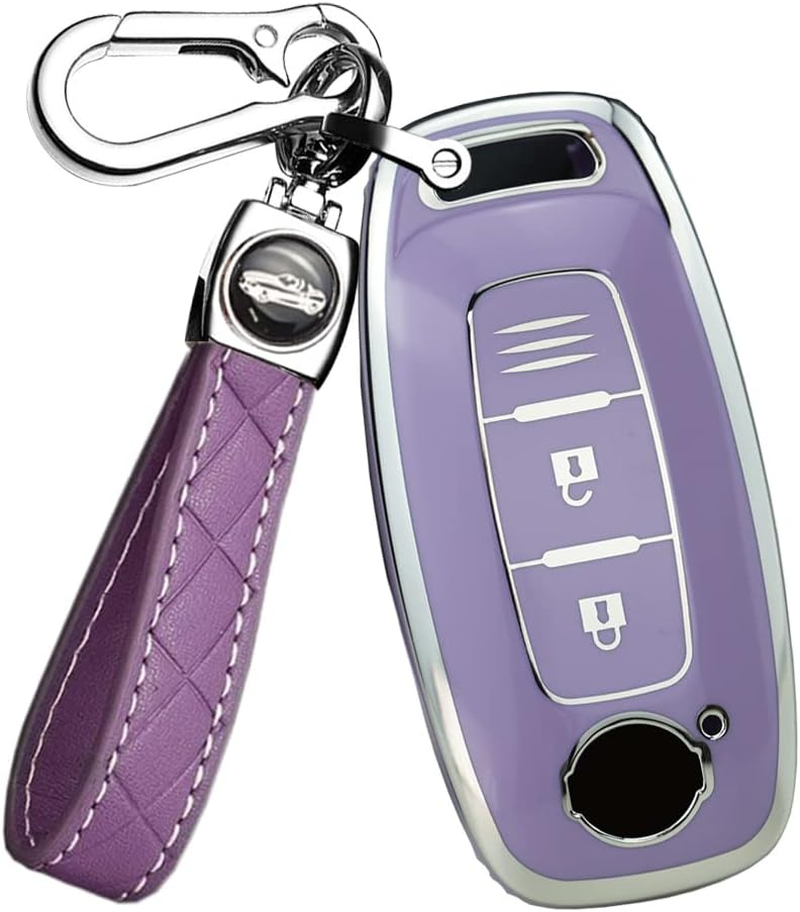 Ontto TPU Car Key Case Fit for Nissan Qashqai Altima Teana Ariya X-Trail T33 Qashqai J12 2022 2023 Smart Key Box Key Shell Key Holder Keychain Accessories Protector 3 Button