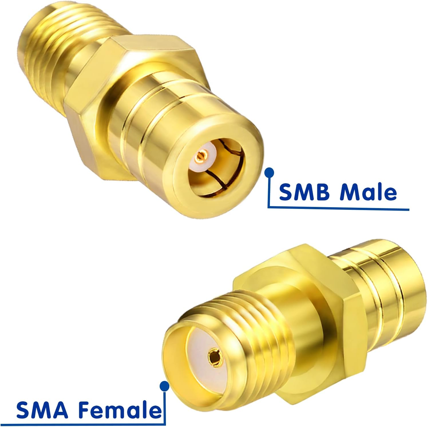 Bingfu DAB Aerial Adapter SMA Adapter to SMB Connector RF Converter Set 4 Kit for DAB Car Radio Alpine Pioneer Clarion image number 5