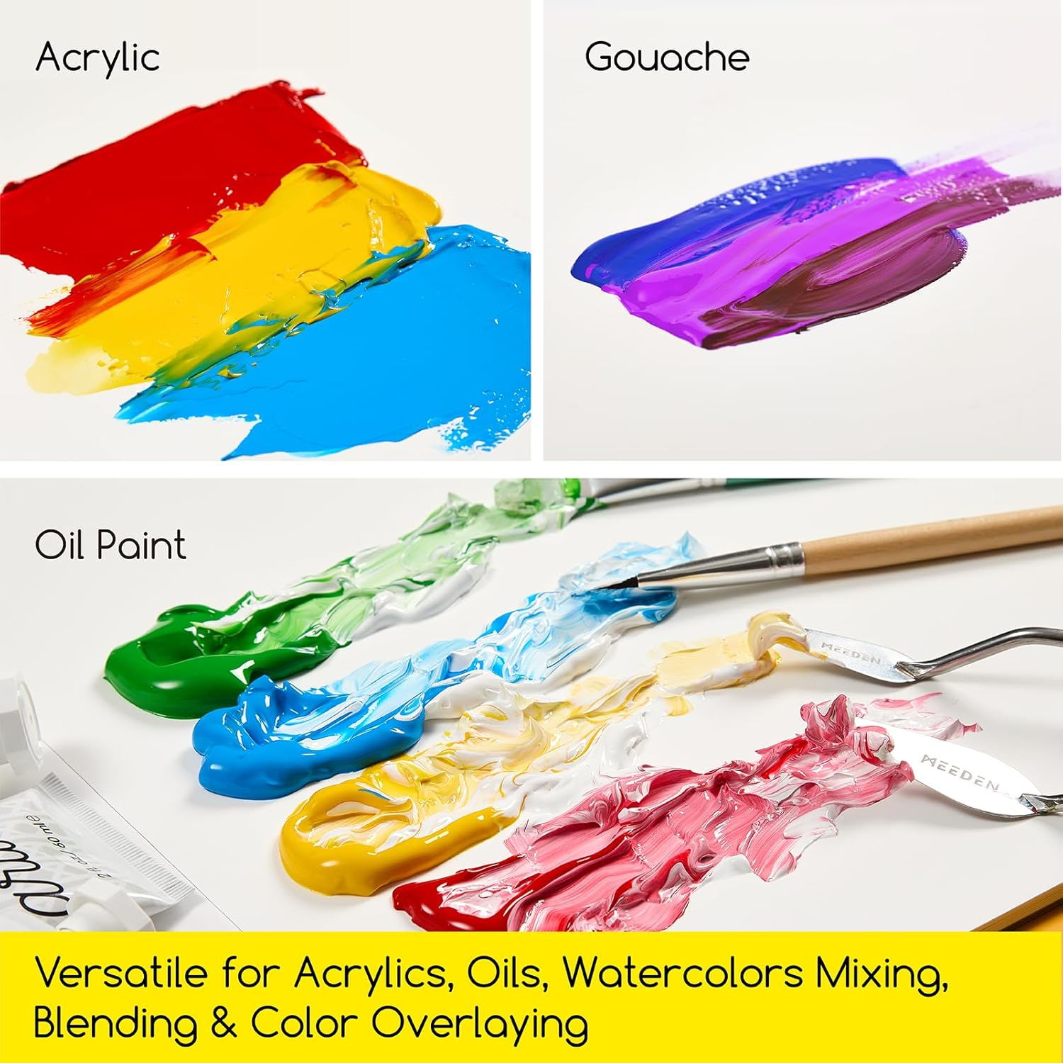 MEEDEN Artist Palette Paper Pad: 12''X16'', 40 Sheets (80Lb/120Gsm) Paint Palette Paper - Disposable Color Mixing Paper for Acrylic Watercolor Oil Painting image number 4