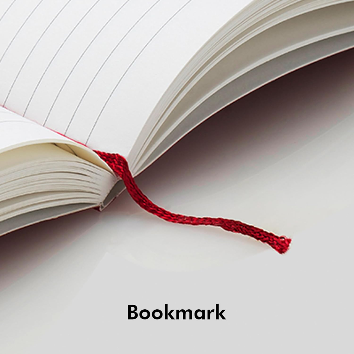 Mypaperclip Executive Series A5 Checks/Square Grid Notebook | 192 Pages, 80 GSM, Soft Cover, A5 (5.83 X 8.27 In) | Flat Lay | Bookmark, Elastic Closure & Back Pocket | Red image number 3